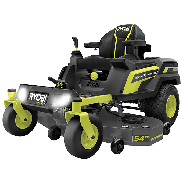 80V HP Brushless 54” Lithium Electric Zero Turn Riding Mower