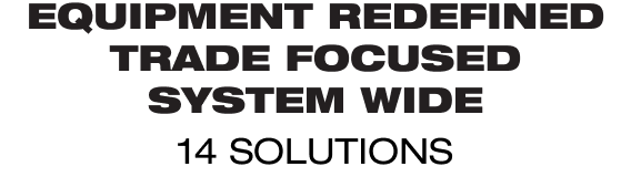 EQUIPMENT REDEFINED TRADE FOCUSED SYSTEM WIDE