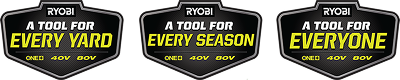 RYOBI Tagline: A tool for every yard, season, and lifetime