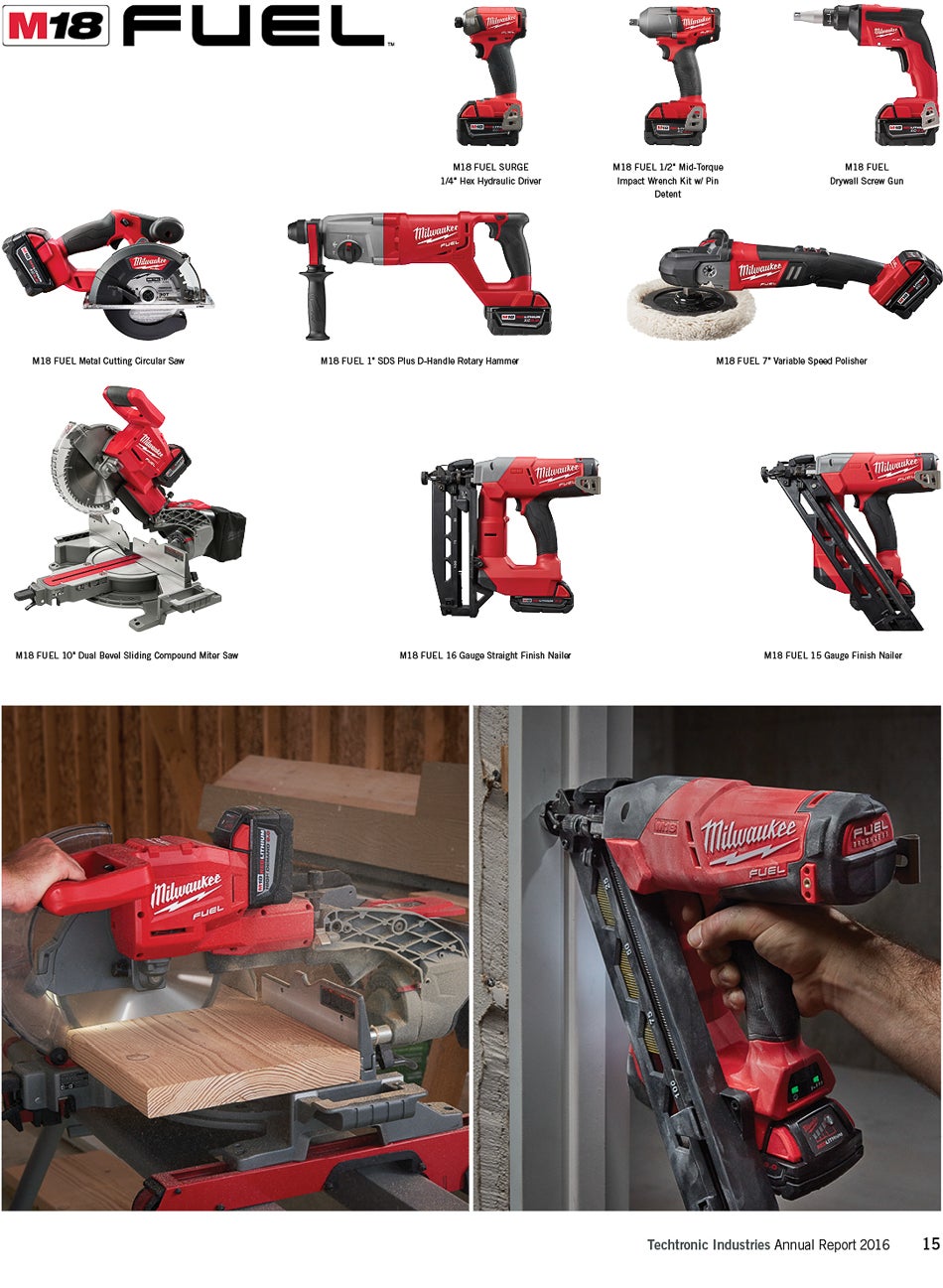 Industrial Power Tools TTI Annual Report 2016