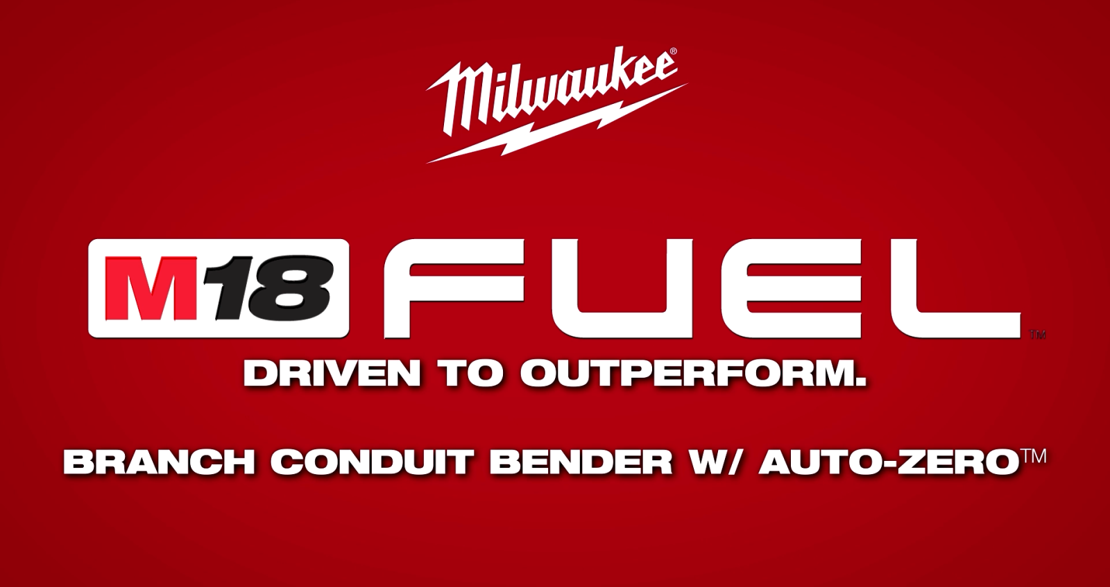 MILWAUKEE M18 FUEL BRANCH CONDUIT BENDER w/ AUTO-ZERO